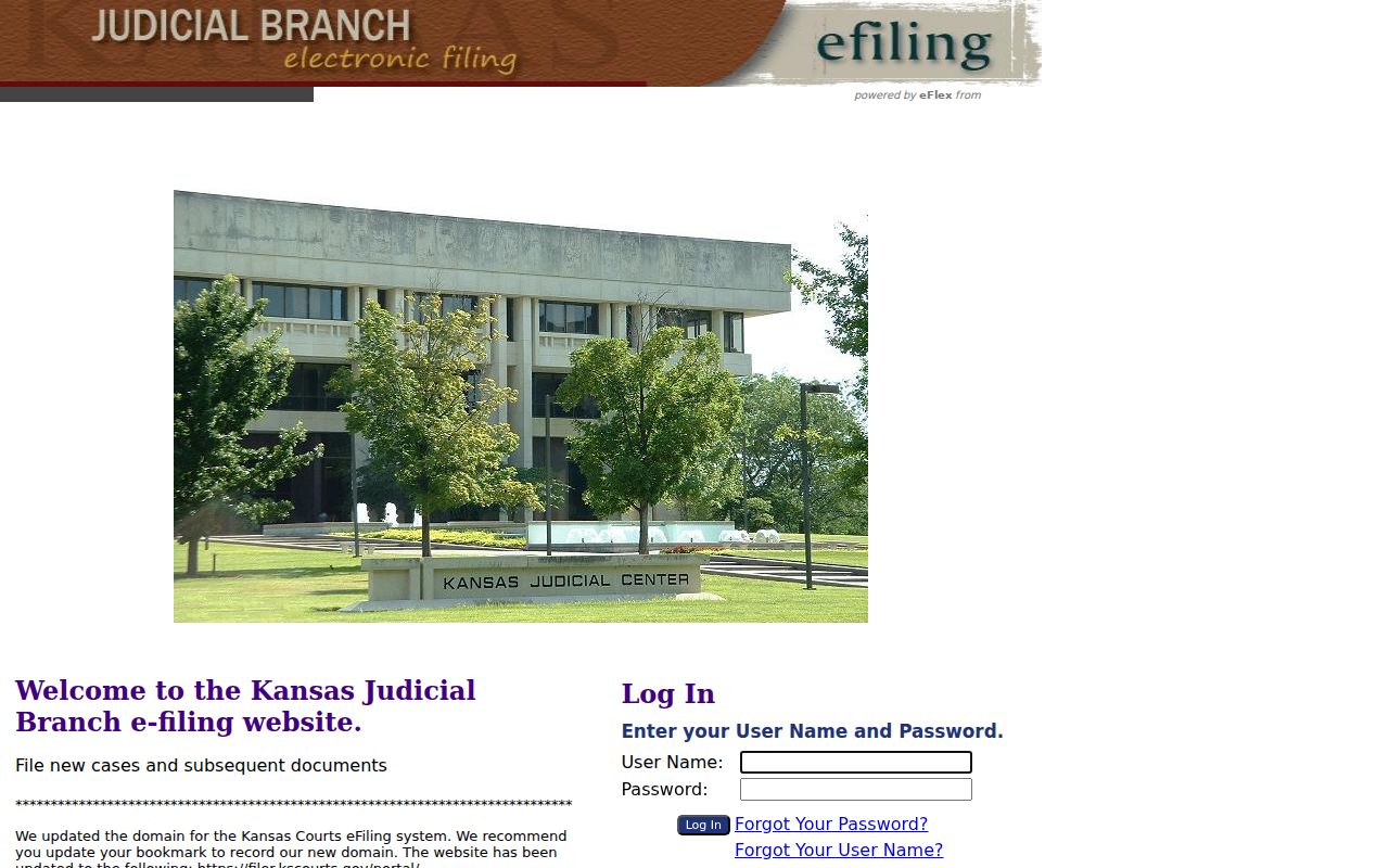 Stevens County case lookup distinction from Kansas eFlex filing portal